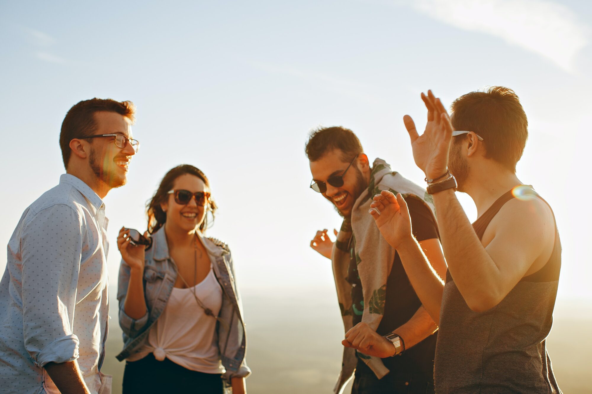 group of people smiling