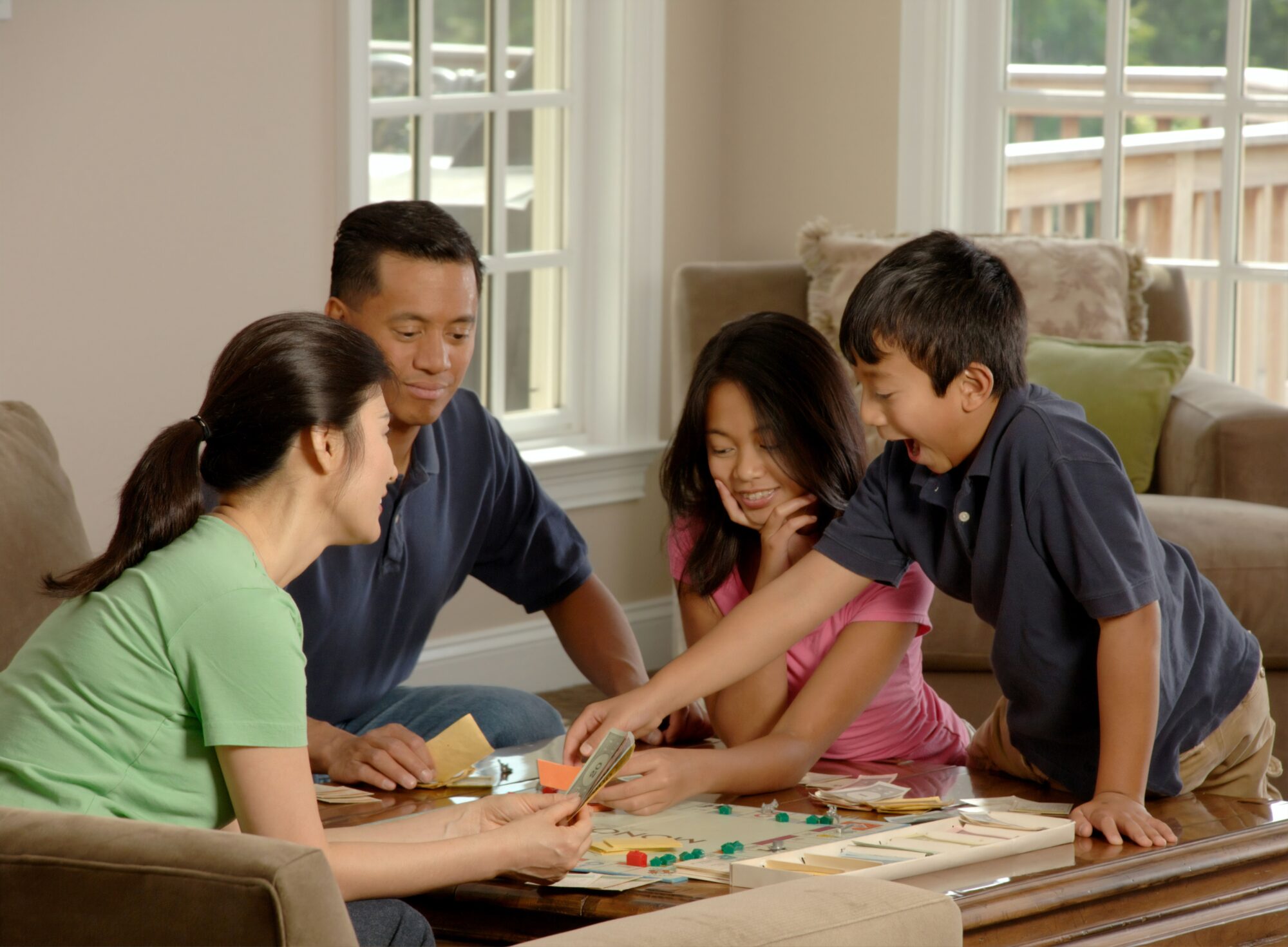 family playing games