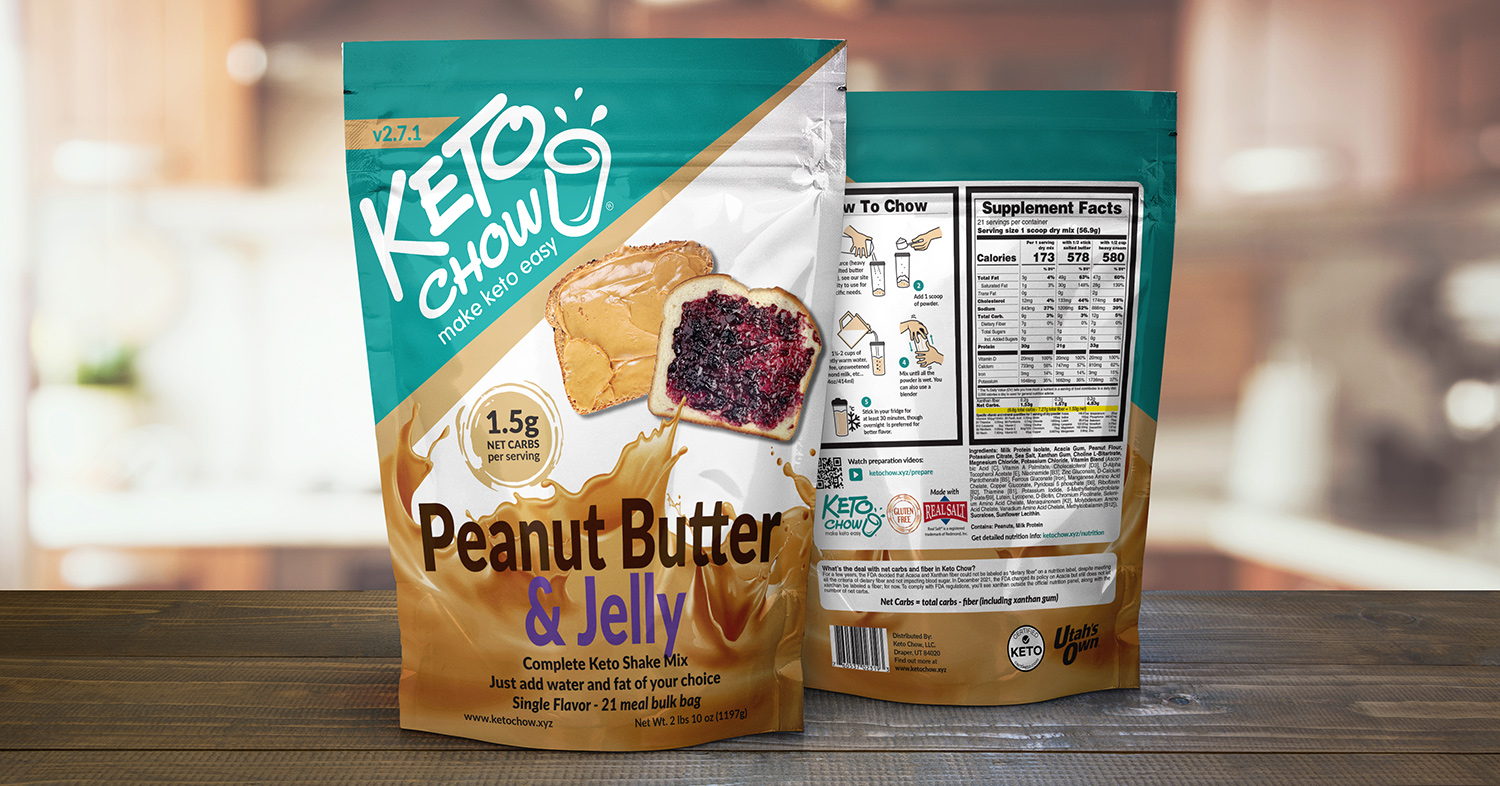 Peanut Butter & Jelly keto chow 21 meal bulk bagHappy April Fool's!