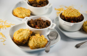 Close up - Three Sloppy Joe Casseroles.