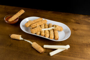 keto fried mozzarella sticks