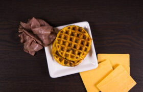 roast beef and cheddar chaffle