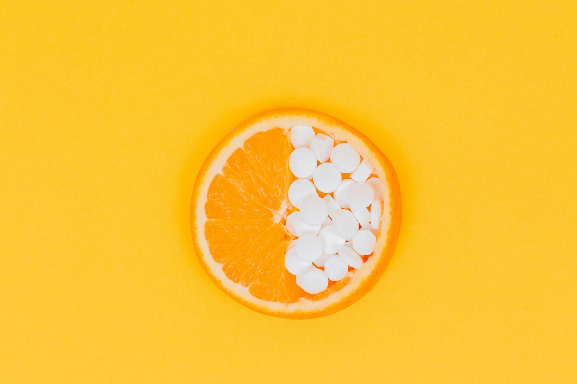 orange with pills in right half