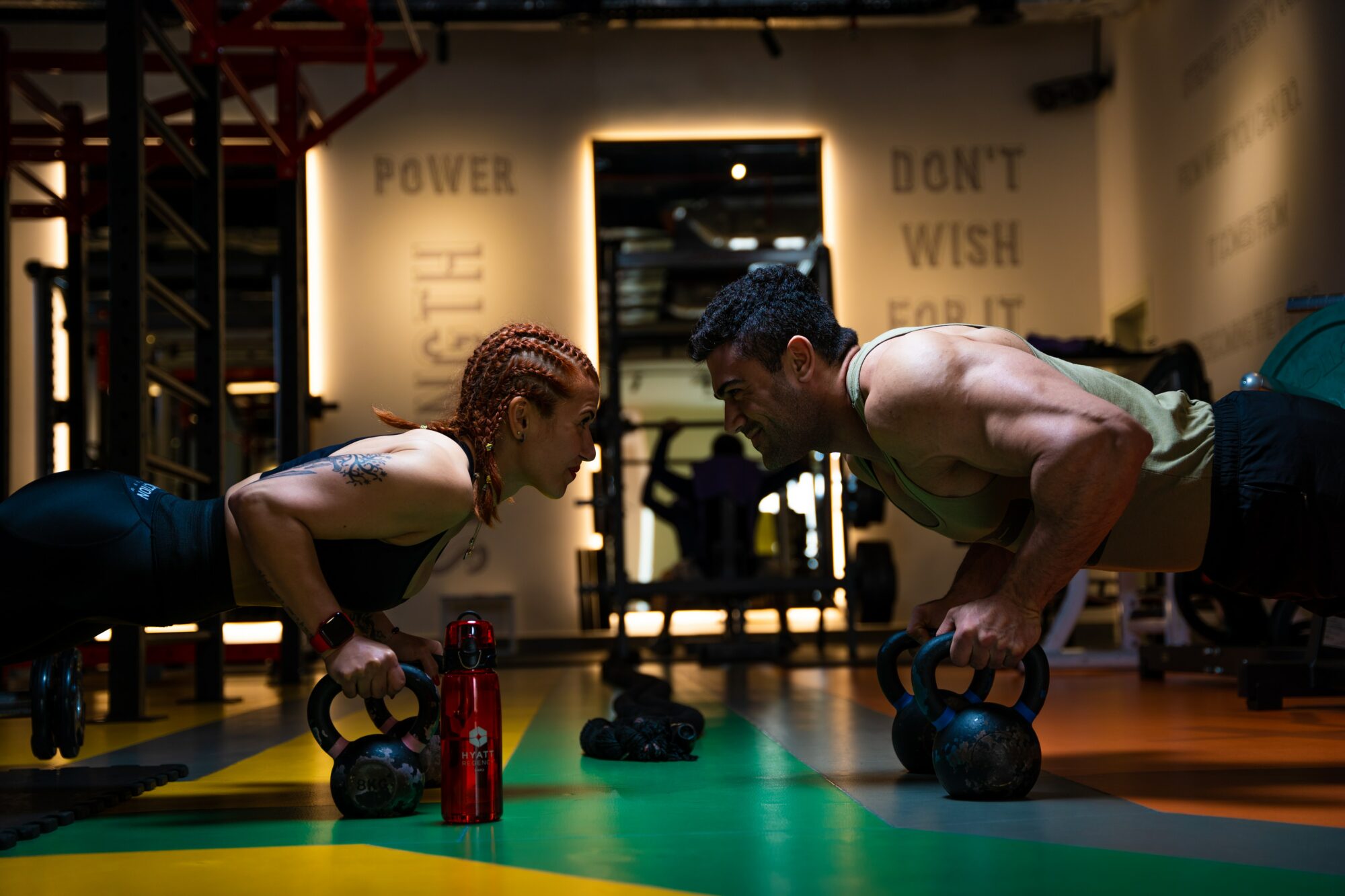 people working out