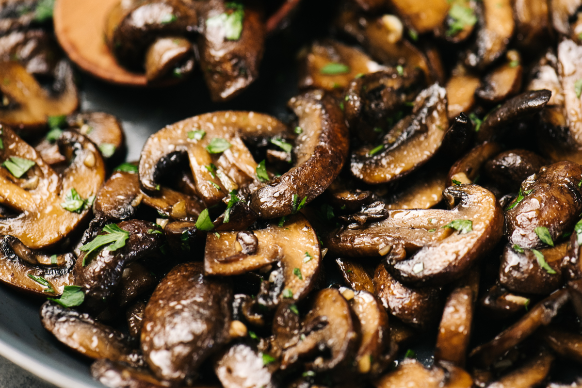 sliced mushrooms