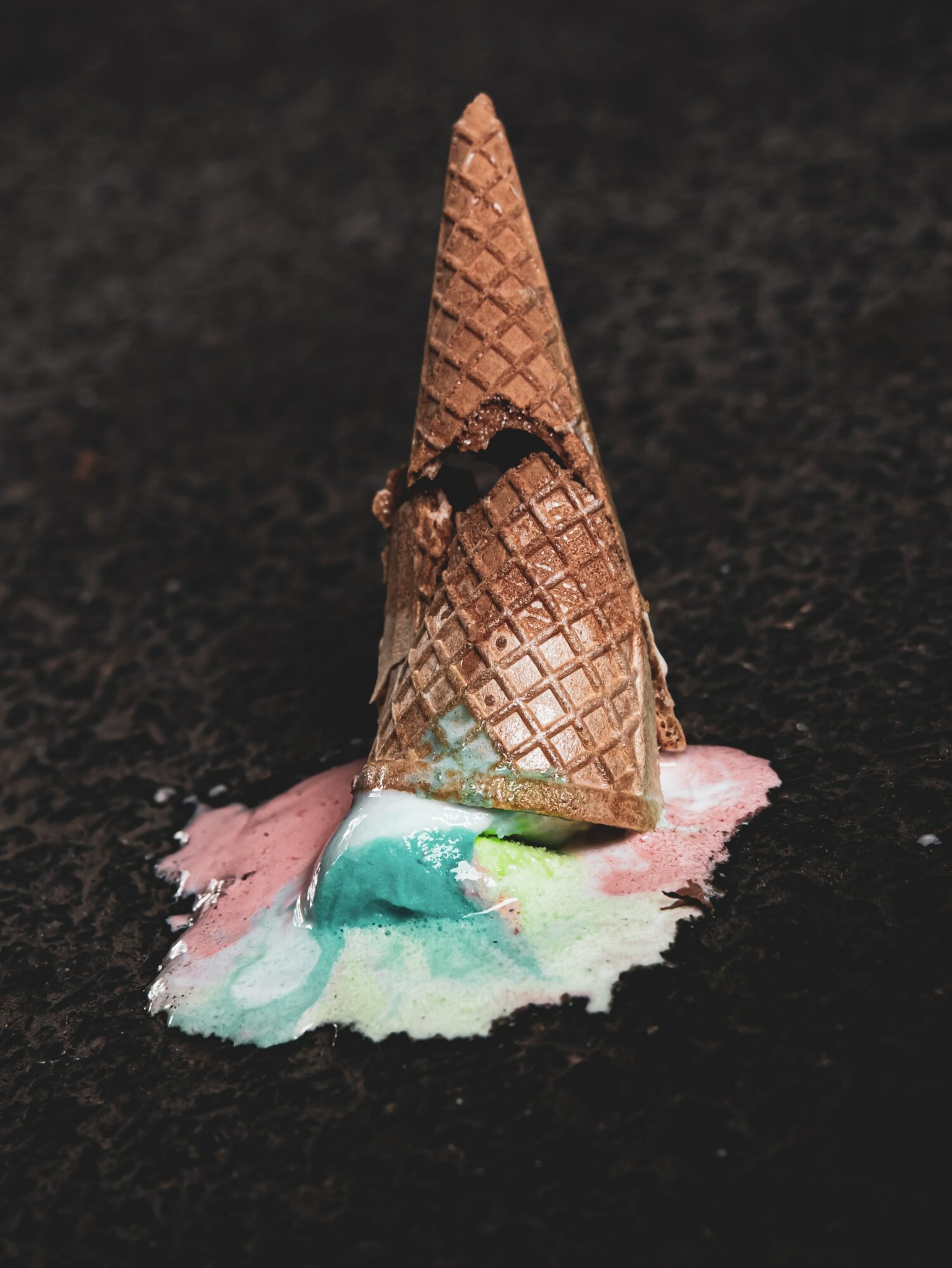 fallen ice cream