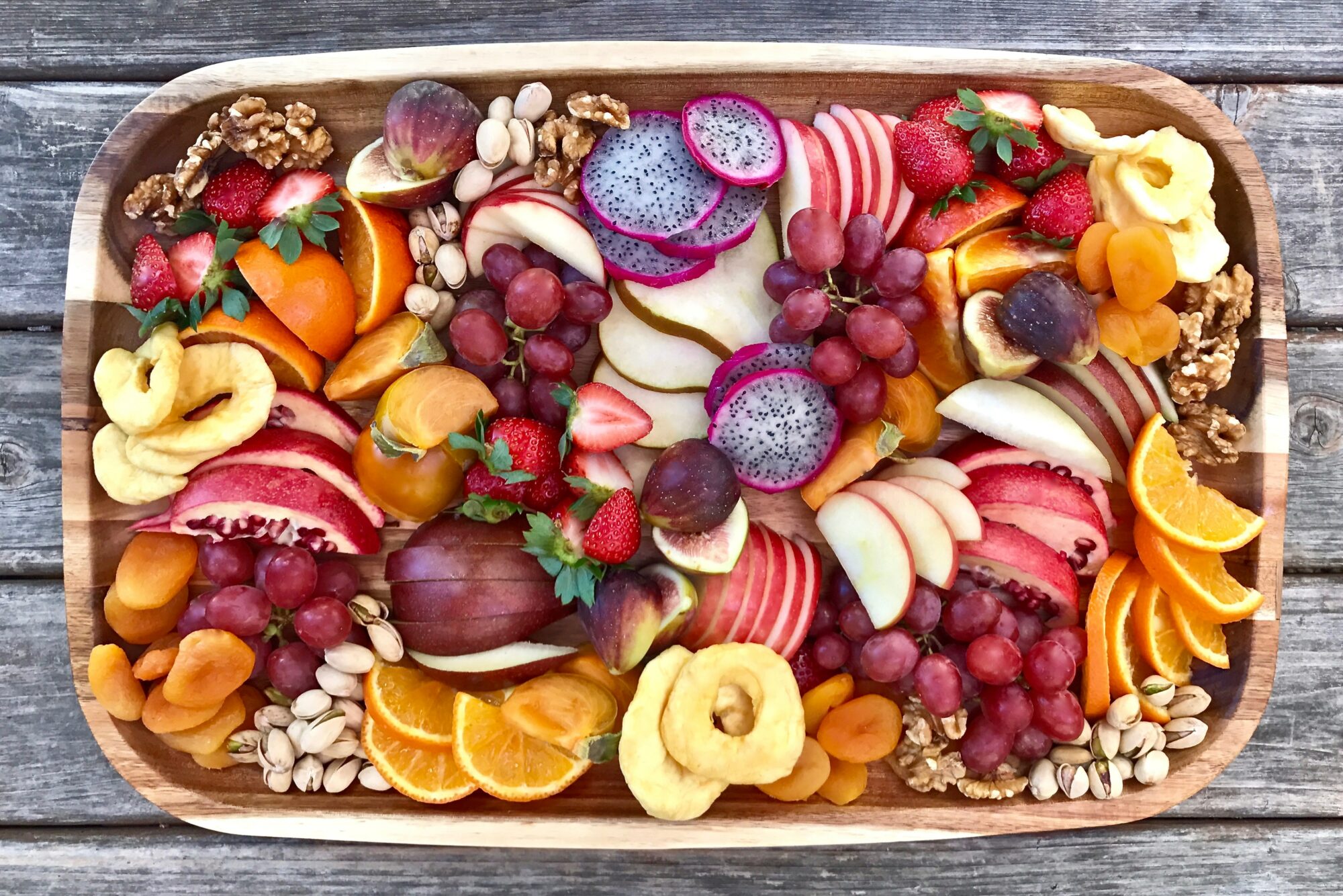tray of fruit