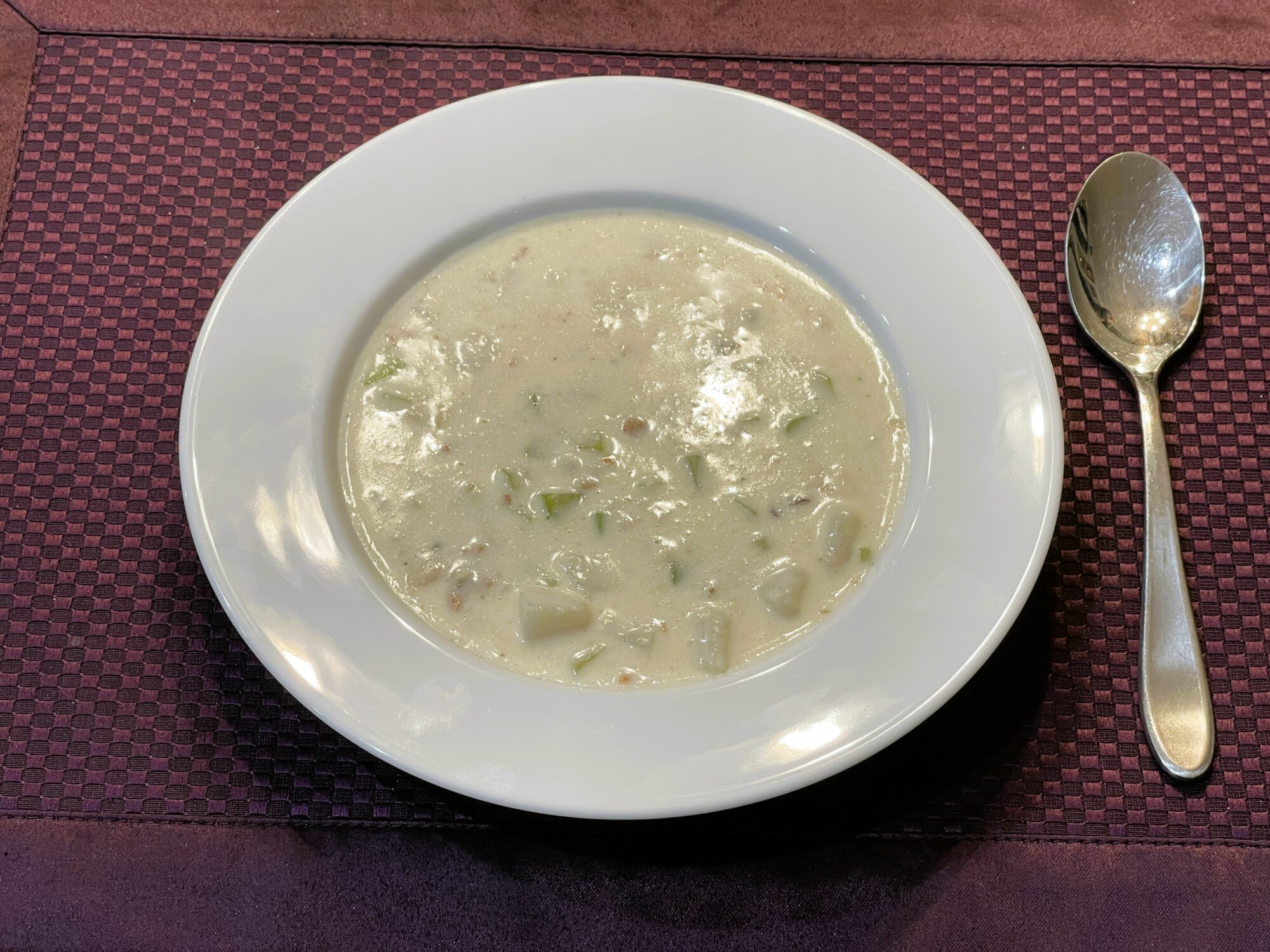 New England Clam Chowder with Keto Chow