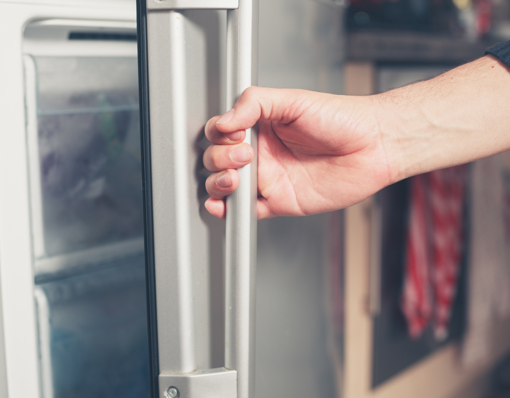 opening the freezer