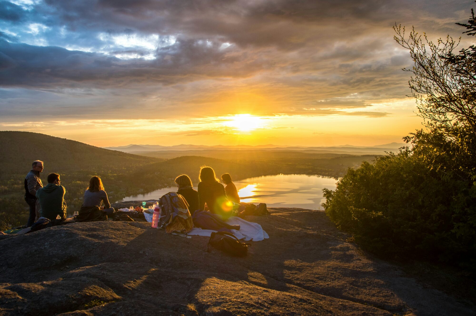 people having a picnic