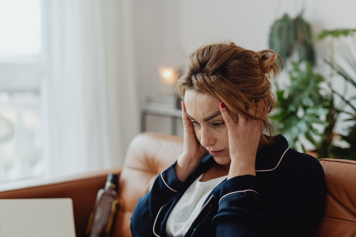 stressed woman