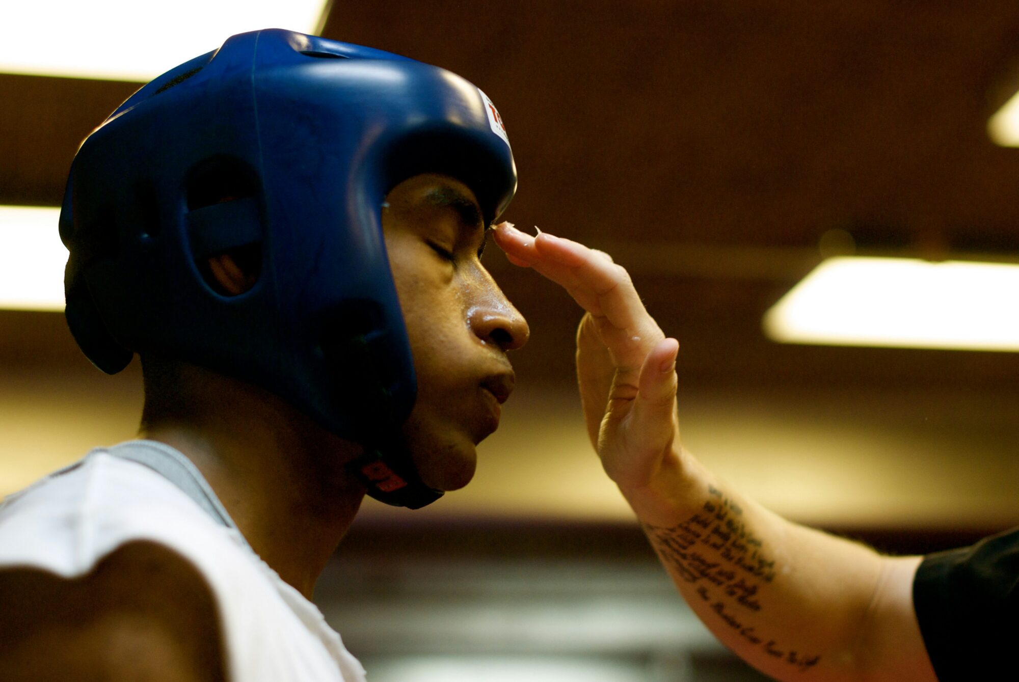 man in boxing gear